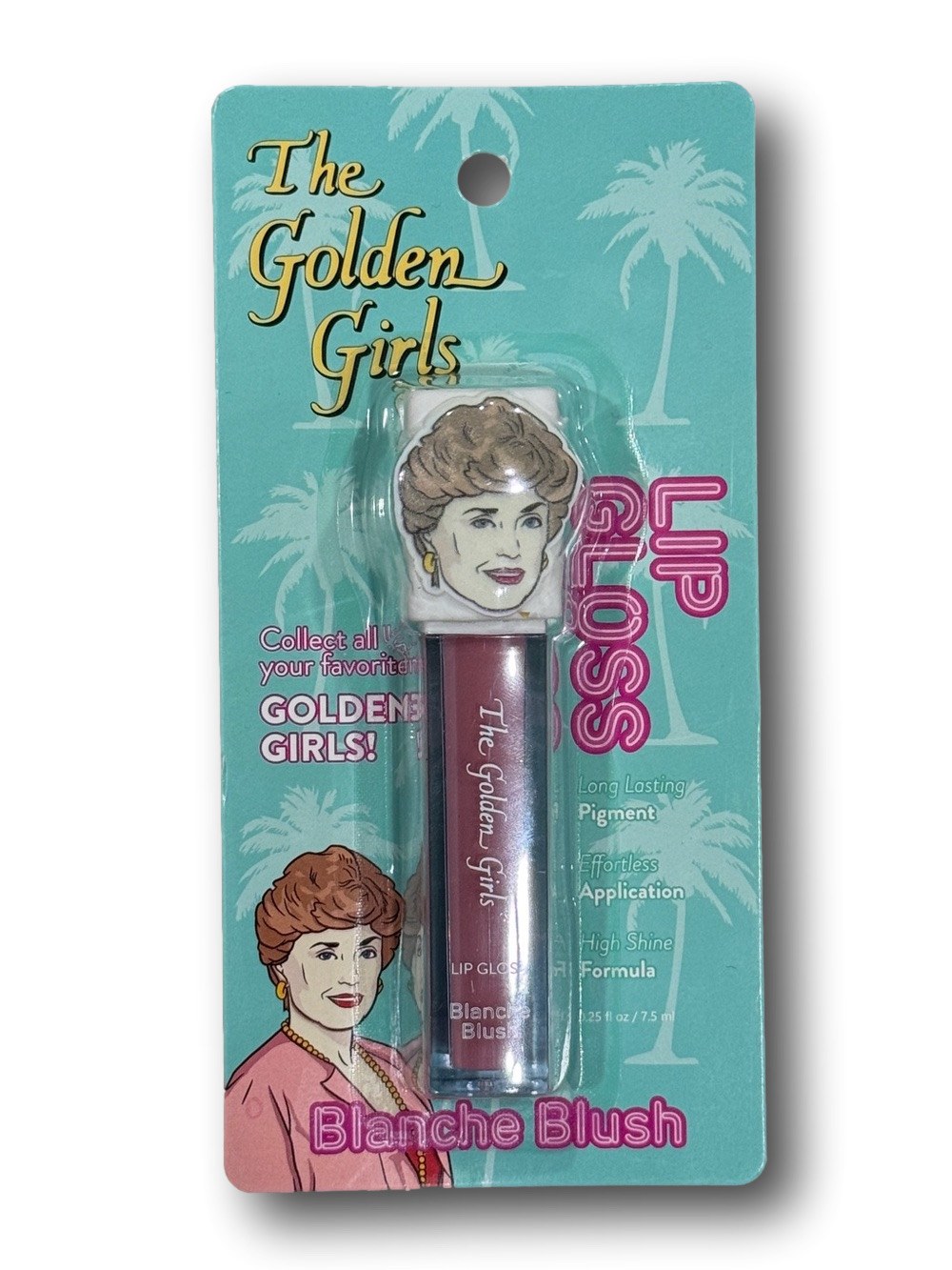 The Golden Girls "Blanche Blush" Shimmer Lip Gloss - NWT